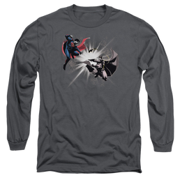 Batman v Superman Fight Burst - Men's Long Sleeve T-Shirt Men's Long Sleeve T-Shirt Batman   