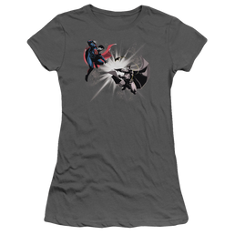 Batman v Superman Fight Burst - Juniors T-Shirt Juniors T-Shirt Batman   