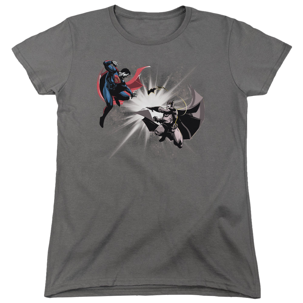 Batman v Superman Fight Burst - Women's T-Shirt Women's T-Shirt Batman   