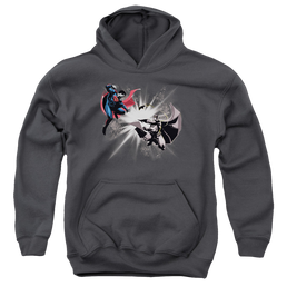 Batman v Superman Fight Burst - Youth Hoodie Youth Hoodie (Ages 8-12) Batman   