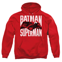 Batman v Superman Silhouette Fight - Pullover Hoodie Pullover Hoodie Batman   