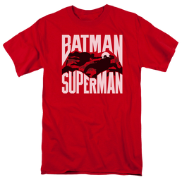Batman v Superman Silhouette Fight - Men's Regular Fit T-Shirt Men's Regular Fit T-Shirt Batman   
