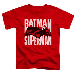 Batman v Superman Silhouette Fight - Kid's T-Shirt Kid's T-Shirt (Ages 4-7) Batman   