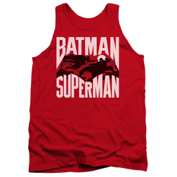 Batman v Superman Silhouette Fight - Men's Tank Top Men's Tank Batman   