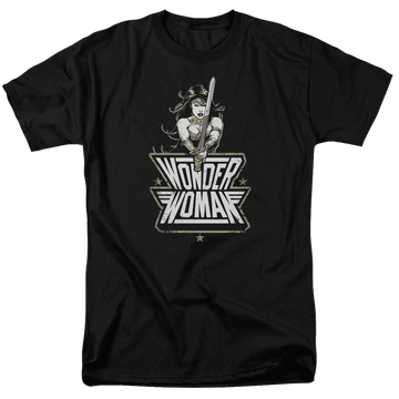 Black men's regular fit t-shirt with Batman v Superman Tough graphic