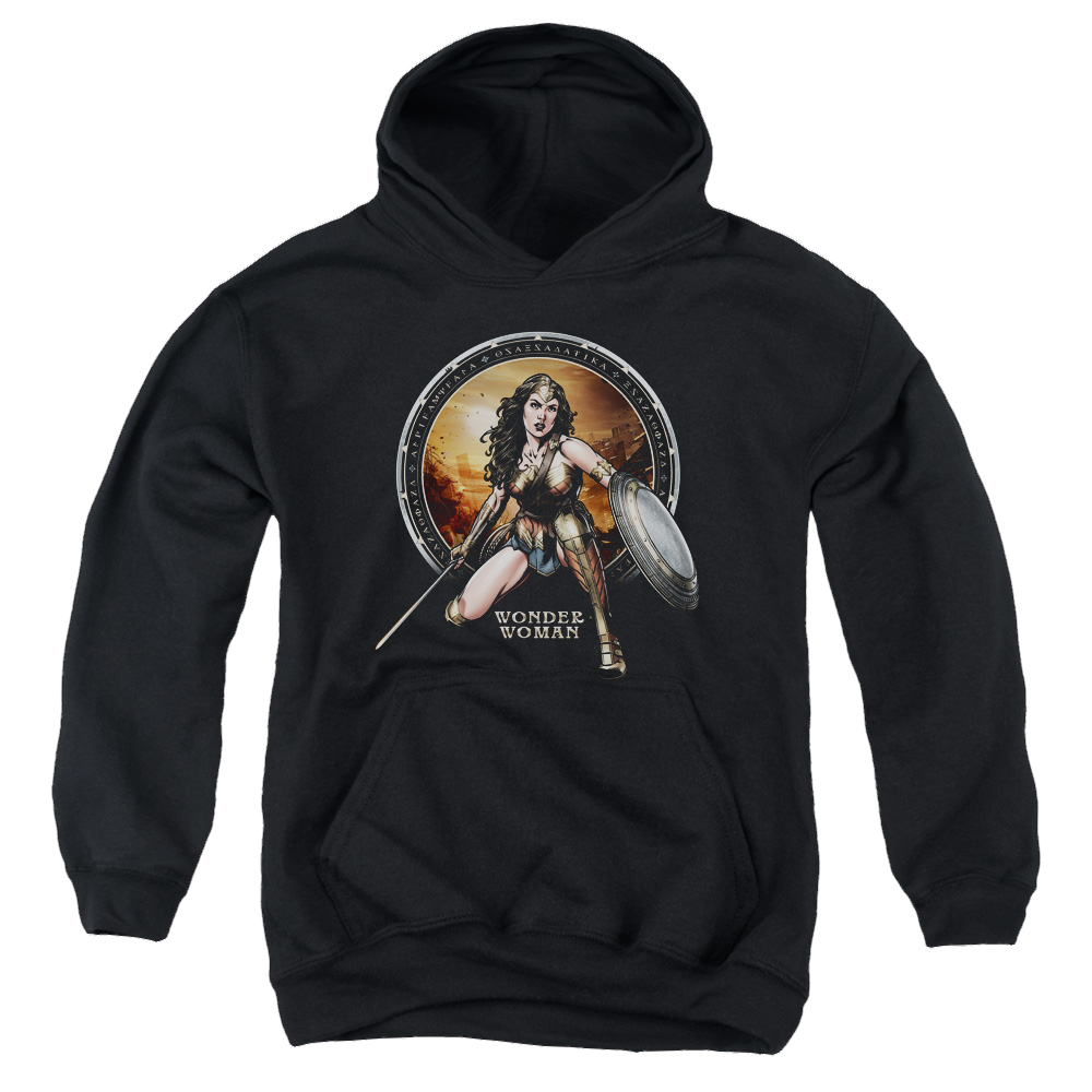 Batman v Superman Batlle Zone - Youth Hoodie Youth Hoodie (Ages 8-12) Batman   