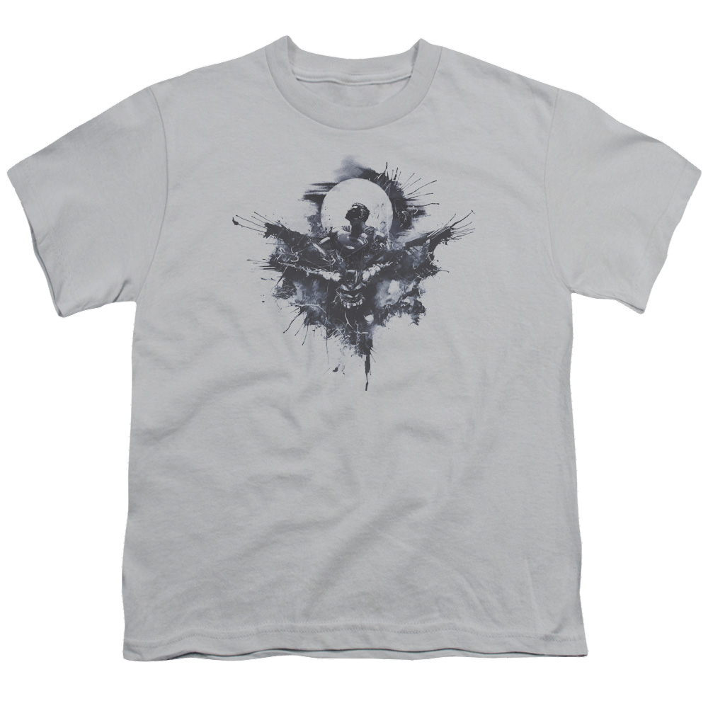 Batman v Superman Splatter - Youth T-Shirt Youth T-Shirt (Ages 8-12) Batman   