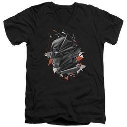 Batman v Superman Bat Head Tech - Men's V-Neck T-Shirt Men's V-Neck T-Shirt Batman   