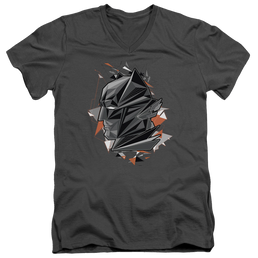 Batman v Superman Bat Head Tech - Men's V-Neck T-Shirt Men's V-Neck T-Shirt Batman   