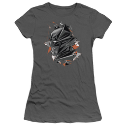 Batman v Superman Bat Head Tech - Juniors T-Shirt Juniors T-Shirt Batman   