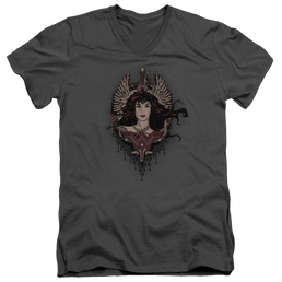 Batman v Superman Winged Goddess - Men's V-Neck T-Shirt Men's V-Neck T-Shirt Batman   