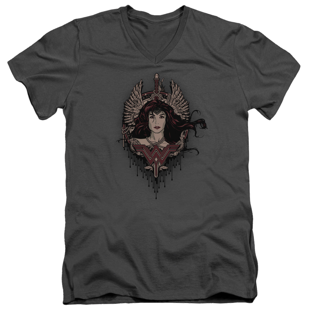 Batman v Superman Winged Goddess - Men's V-Neck T-Shirt Men's V-Neck T-Shirt Batman   