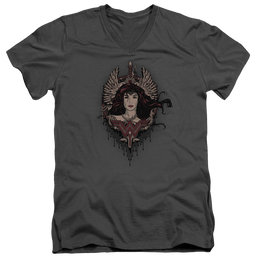 Batman v Superman Winged Goddess - Men's V-Neck T-Shirt Men's V-Neck T-Shirt Batman   