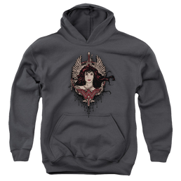 Batman v Superman Winged Goddess - Youth Hoodie Youth Hoodie (Ages 8-12) Batman   