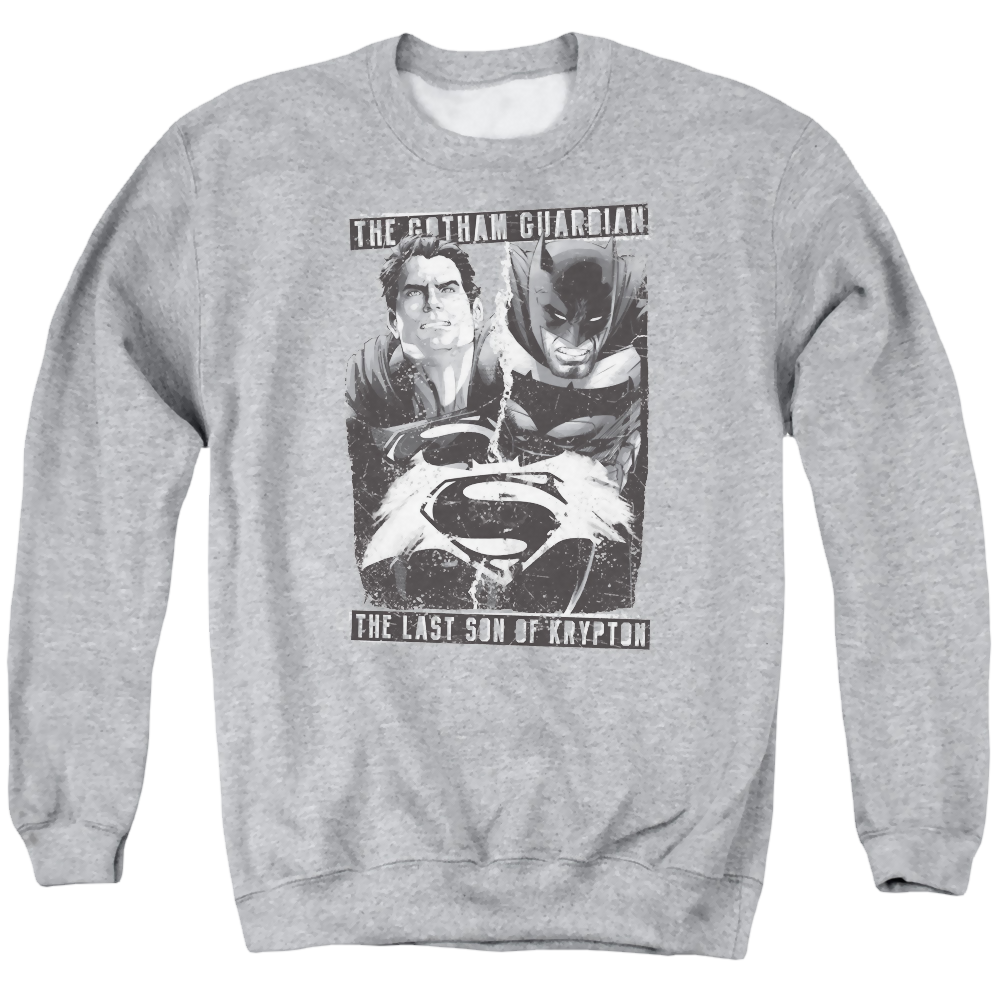 Batman v Superman Guardian V Son - Men's Crewneck Sweatshirt Men's Crewneck Sweatshirt Batman   