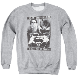 Batman v Superman Guardian V Son - Men's Crewneck Sweatshirt Men's Crewneck Sweatshirt Batman   