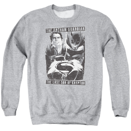 Batman v Superman Guardian V Son - Men's Crewneck Sweatshirt Men's Crewneck Sweatshirt Batman   