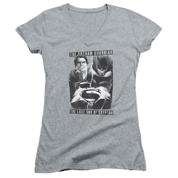 Batman v Superman Guardian V Son - Juniors V-Neck T-Shirt Juniors V-Neck T-Shirt Batman   