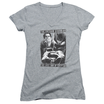 Batman v Superman Guardian V Son - Juniors V-Neck T-Shirt Juniors V-Neck T-Shirt Batman   