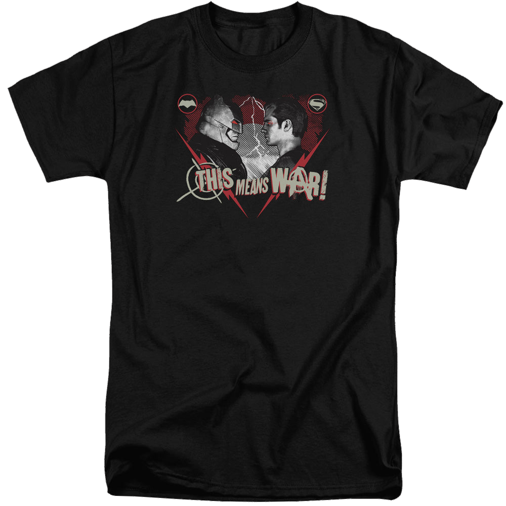 Batman v Superman This Means War - Men's Tall Fit T-Shirt Men's Tall Fit T-Shirt Batman   