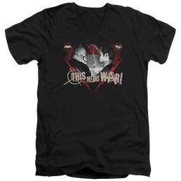 Batman v Superman This Means War - Men's V-Neck T-Shirt Men's V-Neck T-Shirt Batman   