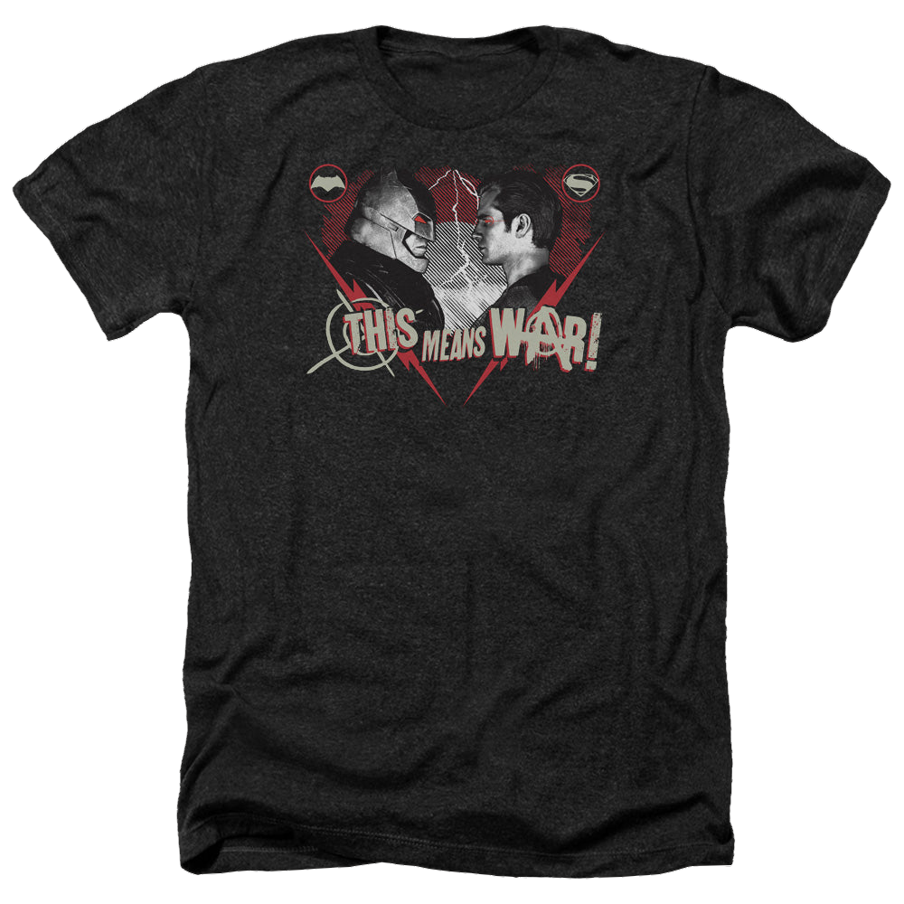 Batman v Superman This Means War - Men's Heather T-Shirt Men's Heather T-Shirt Batman   