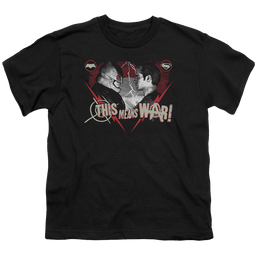 Batman v Superman This Means War - Youth T-Shirt Youth T-Shirt (Ages 8-12) Batman   