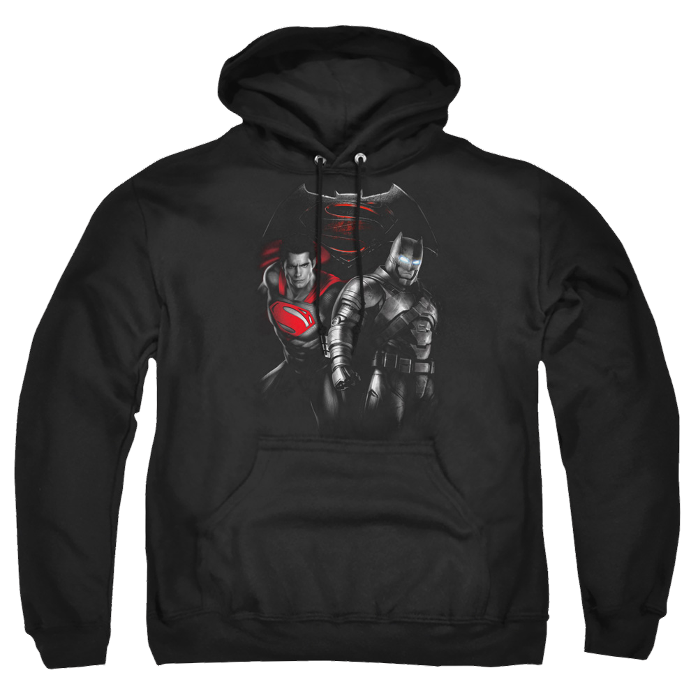Batman v Superman Stand Off - Pullover Hoodie Pullover Hoodie Batman   