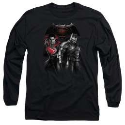 Batman v Superman Stand Off - Men's Long Sleeve T-Shirt Men's Long Sleeve T-Shirt Batman   