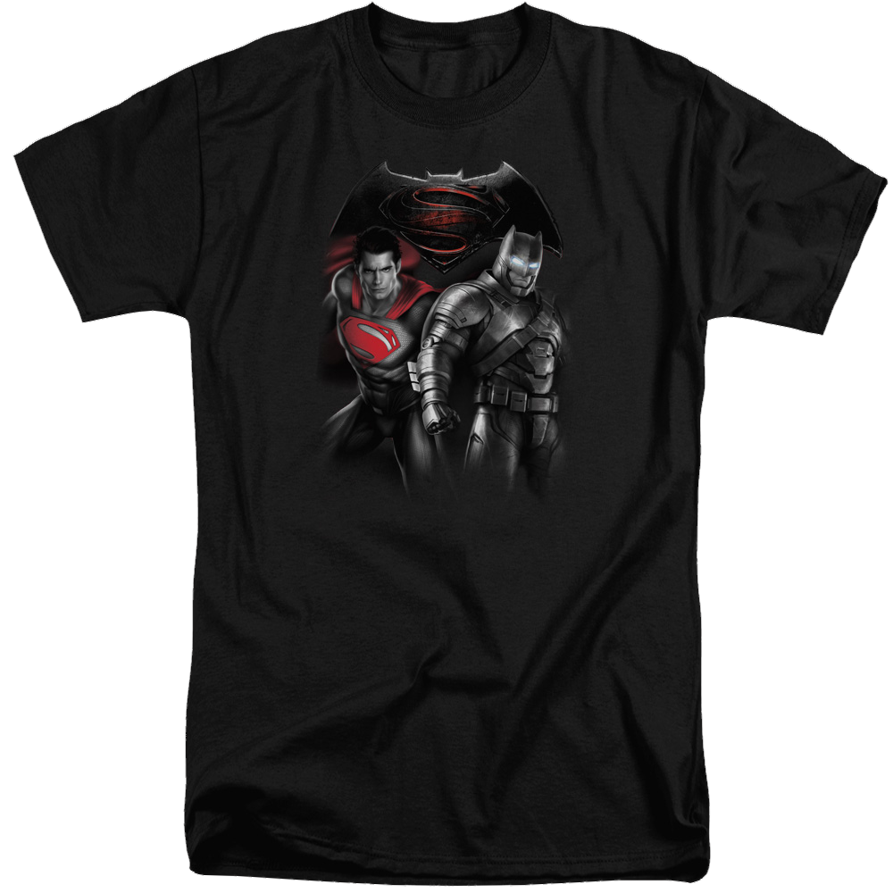 Batman v Superman Stand Off - Men's Tall Fit T-Shirt Men's Tall Fit T-Shirt Batman   