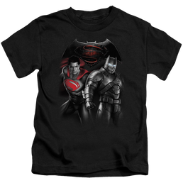 Batman v Superman Stand Off - Kid's T-Shirt Kid's T-Shirt (Ages 4-7) Batman   