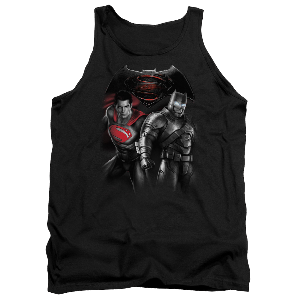 Batman v Superman Stand Off - Men's Tank Top Men's Tank Batman   