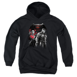 Batman v Superman Stand Off - Youth Hoodie Youth Hoodie (Ages 8-12) Batman   