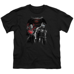 Batman v Superman Stand Off - Youth T-Shirt Youth T-Shirt (Ages 8-12) Batman   