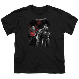 Batman v Superman Stand Off - Youth T-Shirt Youth T-Shirt (Ages 8-12) Batman   