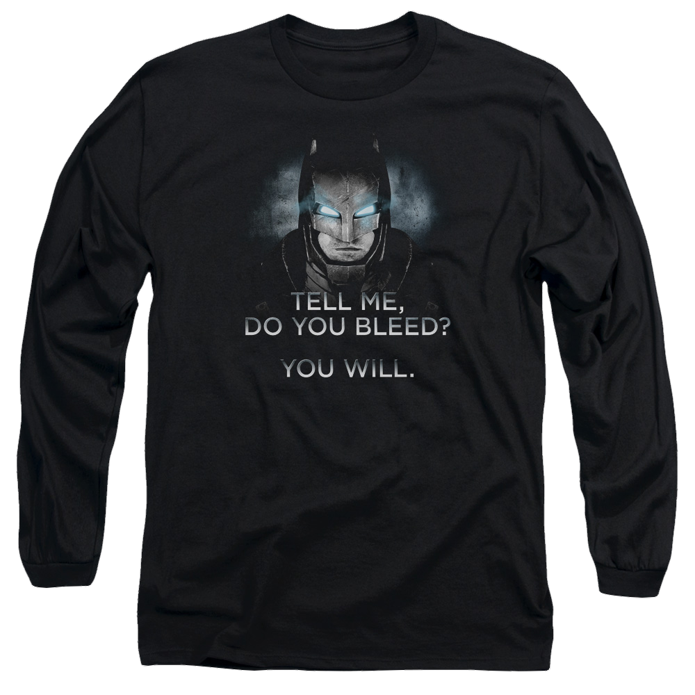 Batman v Superman Do You Bleed - Men's Long Sleeve T-Shirt Men's Long Sleeve T-Shirt Batman   