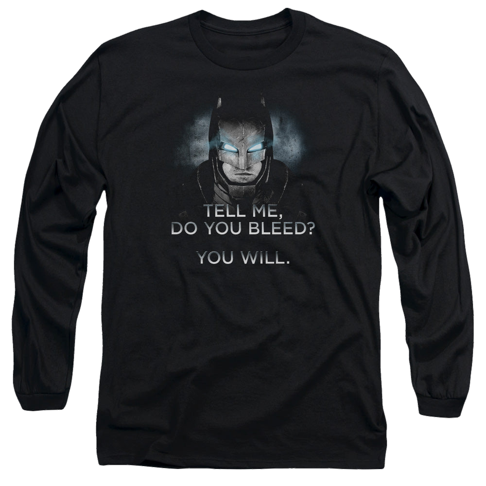 Batman v Superman Do You Bleed - Men's Long Sleeve T-Shirt Men's Long Sleeve T-Shirt Batman   
