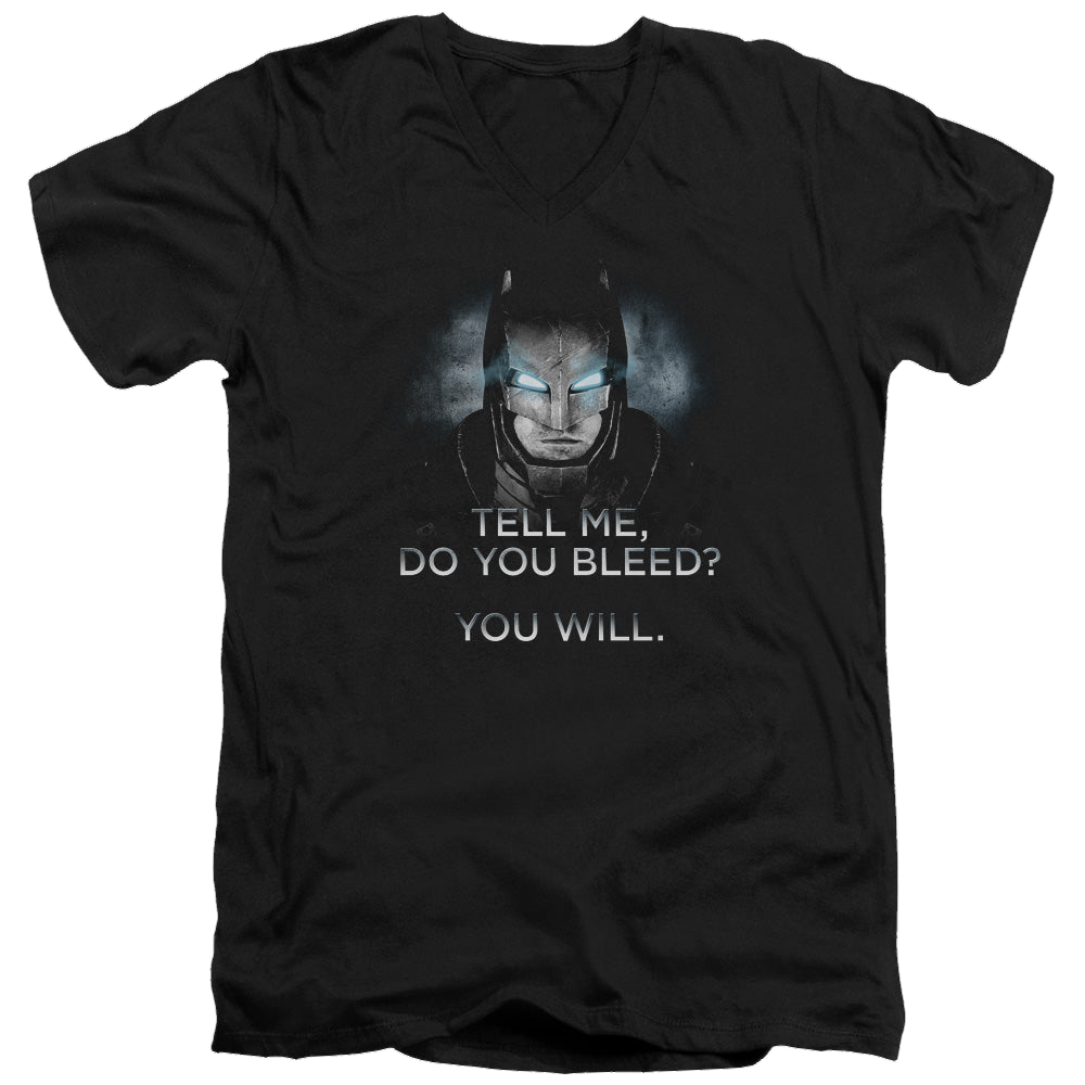 Batman v Superman Do You Bleed - Men's V-Neck T-Shirt Men's V-Neck T-Shirt Batman   