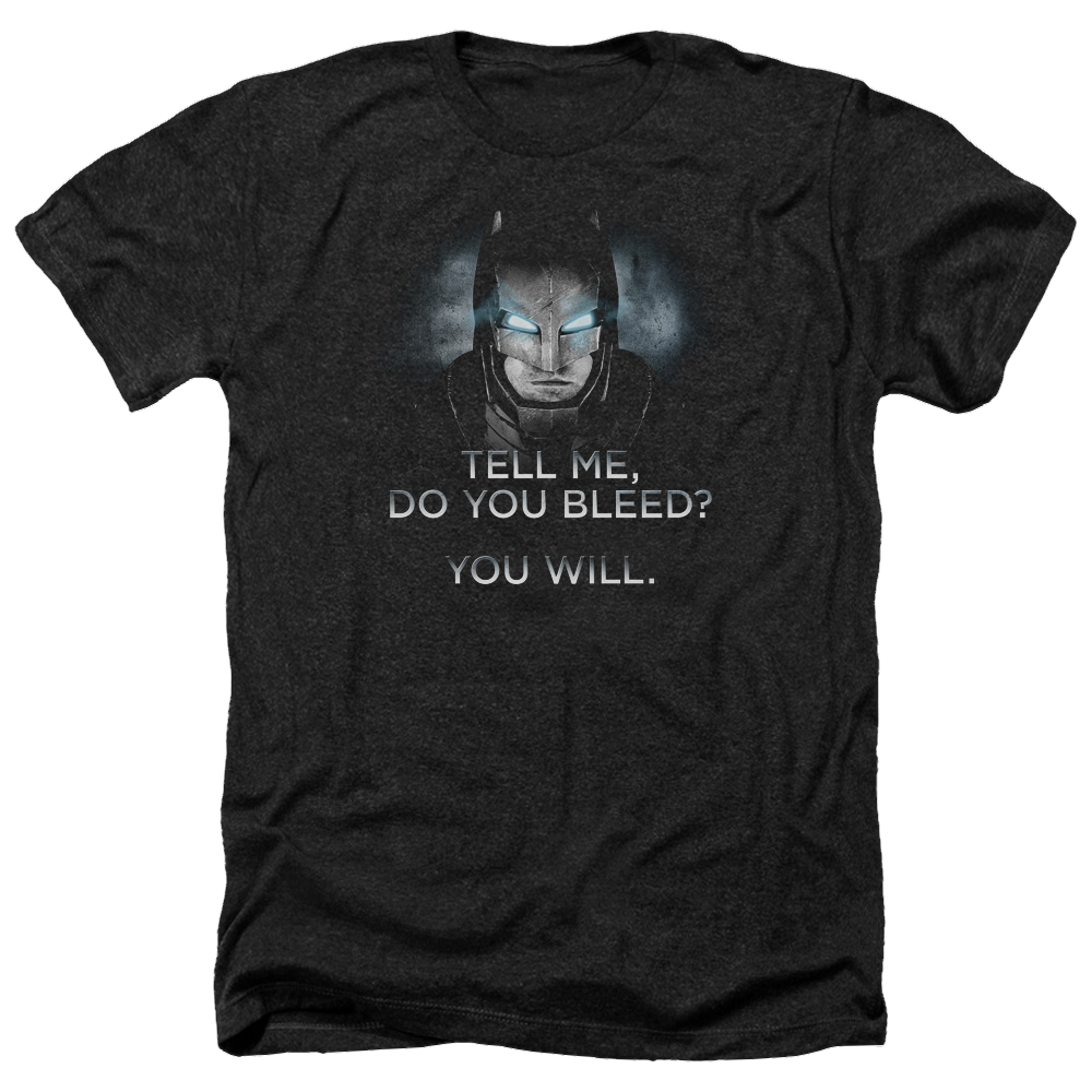 Batman v Superman Do You Bleed - Men's Heather T-Shirt Men's Heather T-Shirt Batman   