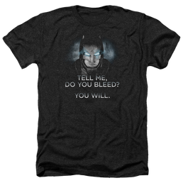 Batman v Superman Do You Bleed - Men's Heather T-Shirt Men's Heather T-Shirt Batman   