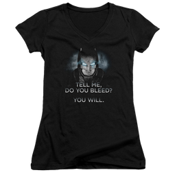 Batman v Superman Do You Bleed - Juniors V-Neck T-Shirt Juniors V-Neck T-Shirt Batman   