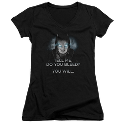Batman v Superman Do You Bleed - Juniors V-Neck T-Shirt Juniors V-Neck T-Shirt Batman   