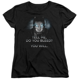 Batman v Superman Do You Bleed - Women's T-Shirt Women's T-Shirt Batman   