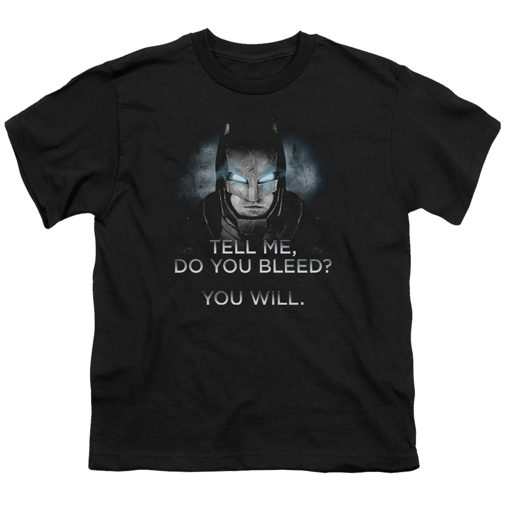 Batman v Superman Do You Bleed - Youth T-Shirt Youth T-Shirt (Ages 8-12) Batman   