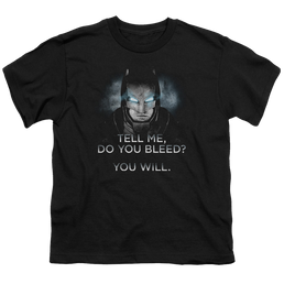 Batman v Superman Do You Bleed - Youth T-Shirt Youth T-Shirt (Ages 8-12) Batman   