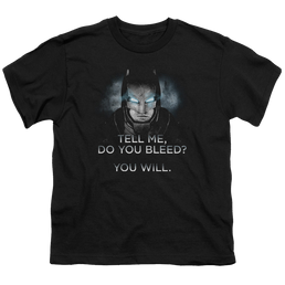 Batman v Superman Do You Bleed - Youth T-Shirt Youth T-Shirt (Ages 8-12) Batman   