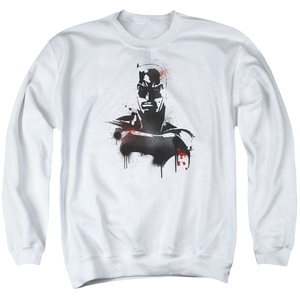 Batman v Superman Batman Spray - Men's Crewneck Sweatshirt Men's Crewneck Sweatshirt Batman   
