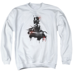 Batman v Superman Batman Spray - Men's Crewneck Sweatshirt Men's Crewneck Sweatshirt Batman   
