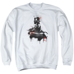 Batman v Superman Batman Spray - Men's Crewneck Sweatshirt Men's Crewneck Sweatshirt Batman   
