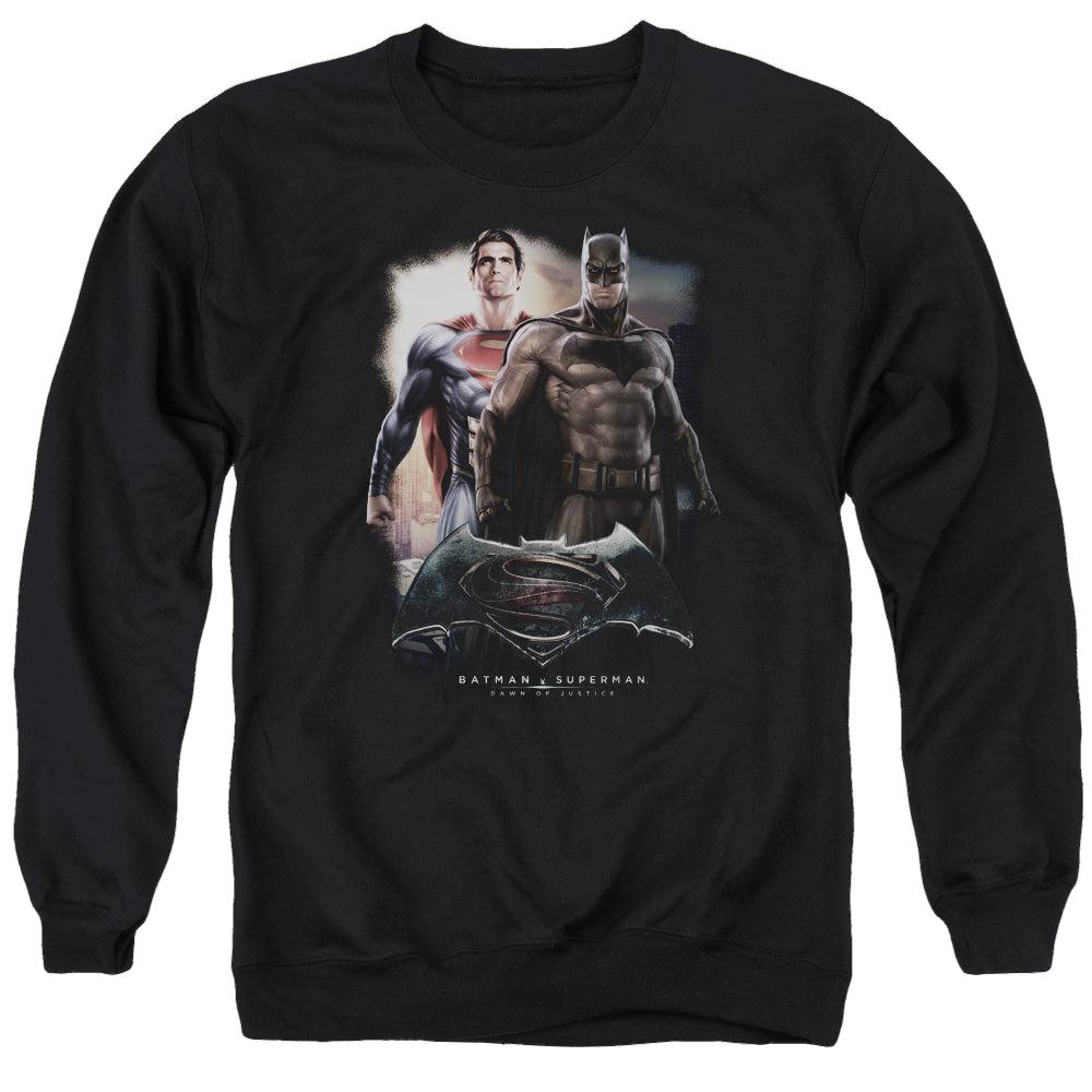 Batman v Superman Dawn - Men's Crewneck Sweatshirt Men's Crewneck Sweatshirt Batman   